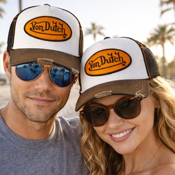 Von Dutch Other - NEW HTF Von Dutch Vintage Rare Distressed Trucker Hat Archive Y2K Deadstock